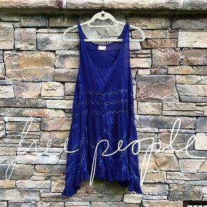 Free People | Intimates | Slip Dress | Blue & Dots